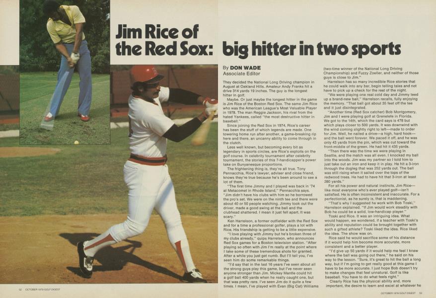 Jim Rice of the Red Sox: big hitter in two sports