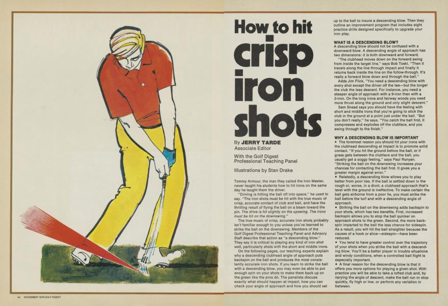 How to hit crisp iron shots