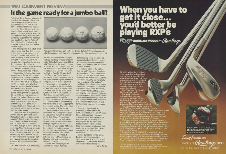 Is the game ready for a jumbo ball?
