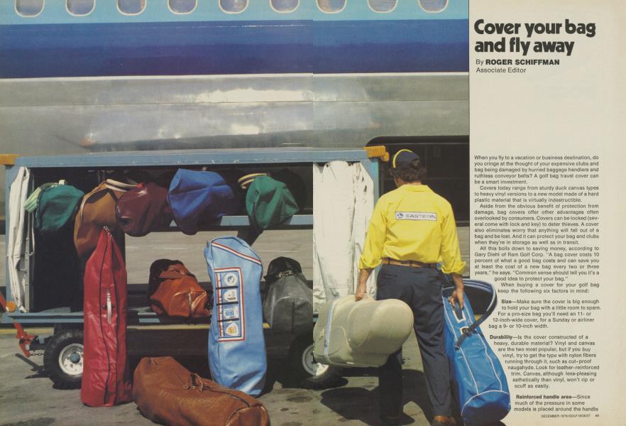 Cover your bag and fly away