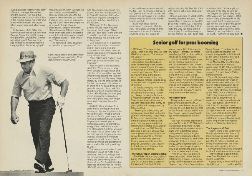 Senior golf for pros booming