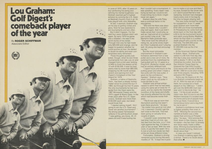 Lou Graham: Golf Digest's comeback player of the year