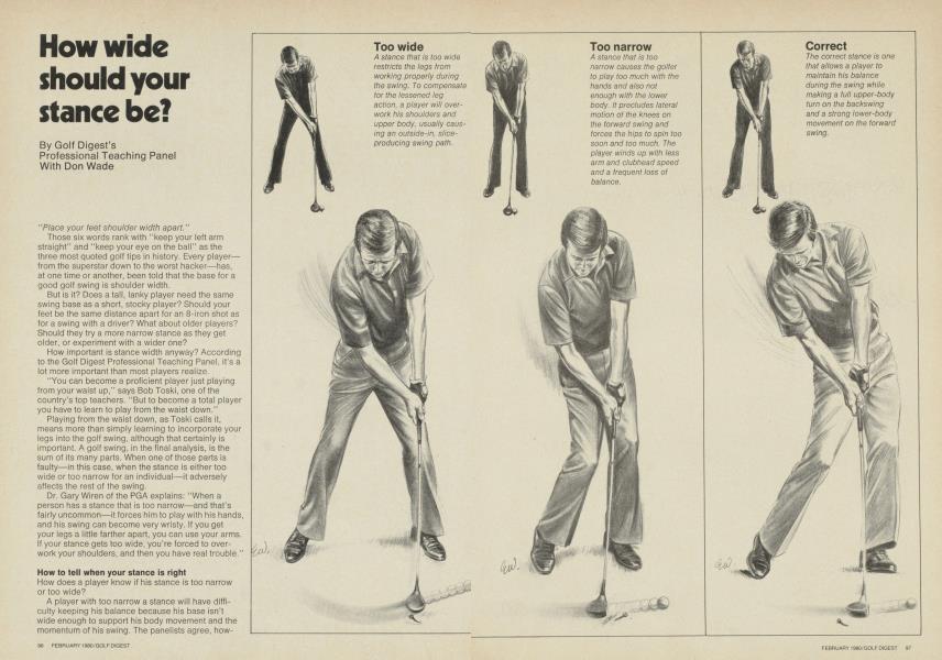 How wide should your stance be?