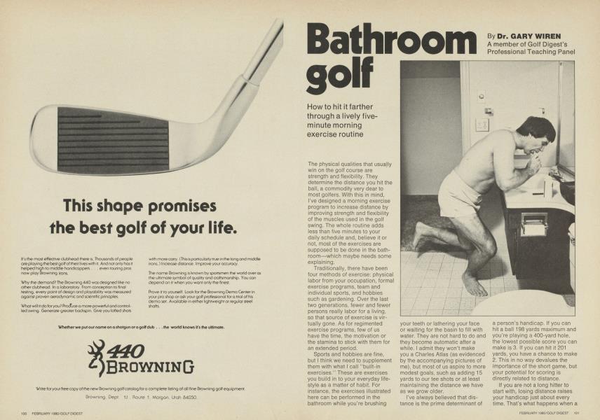 Bathroom golf