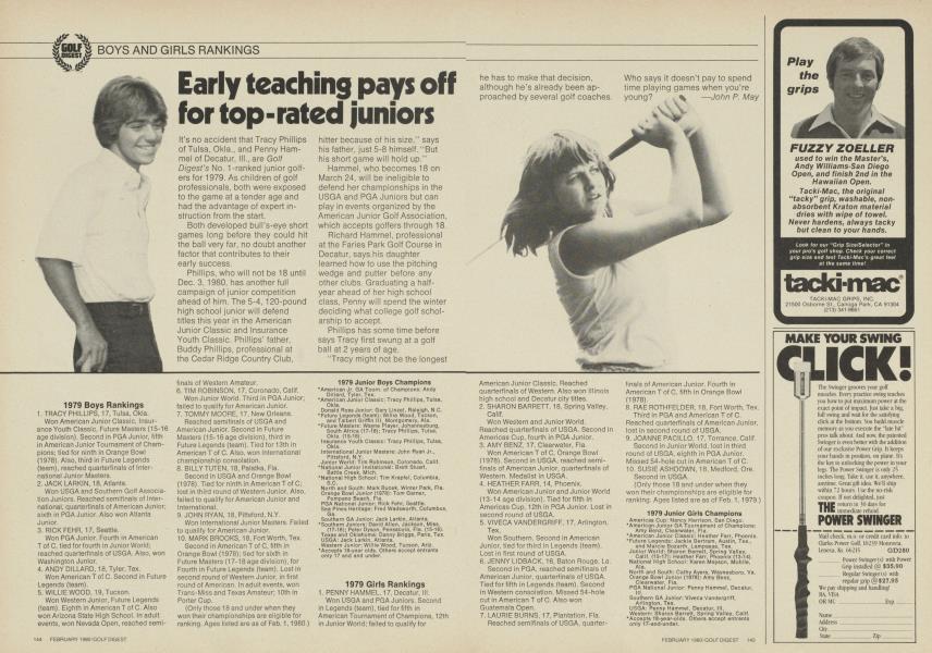 Early teaching pays off for top-rated juniors