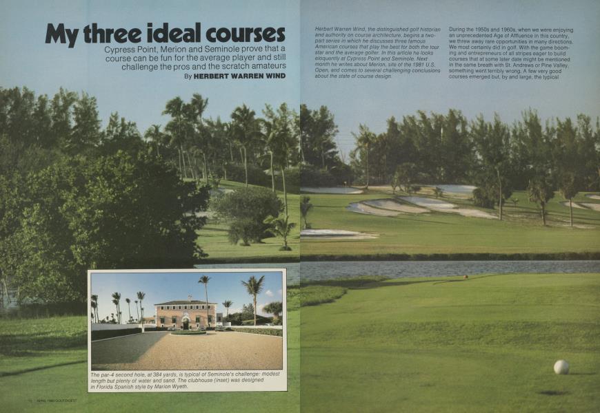My three ideal courses