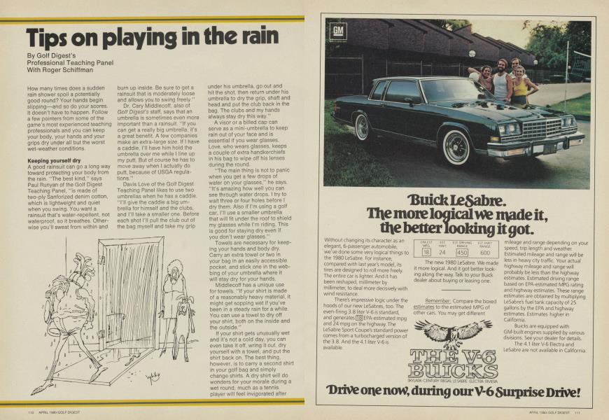 Tips on playing in the rain