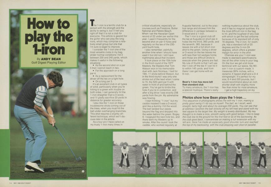 How to play the 1-iron