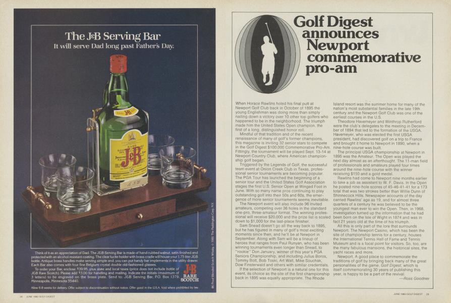 Golf Digest announces Newport commemorative pro-am