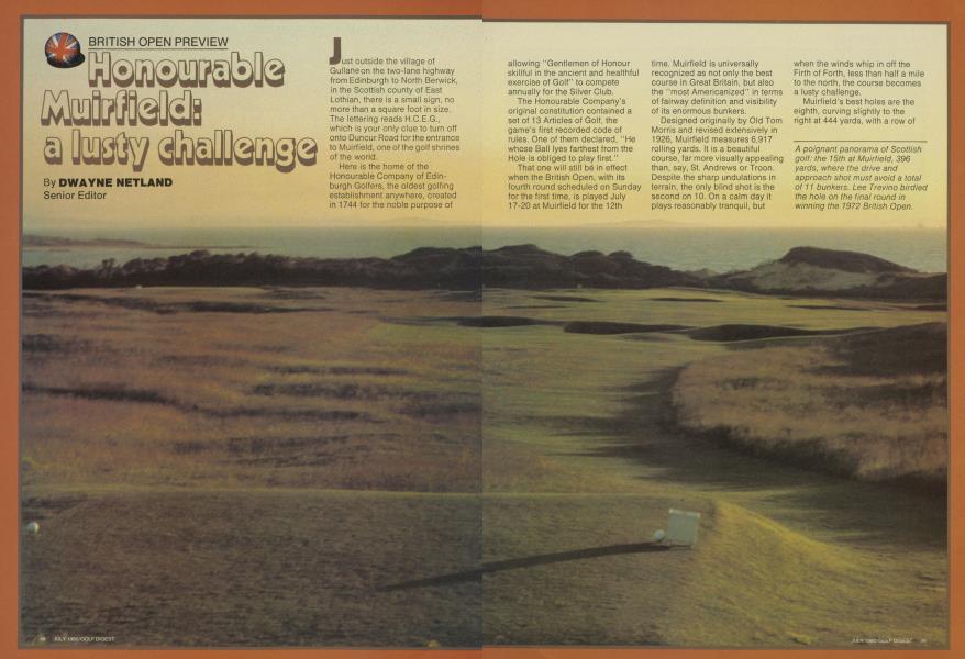 Honourable Muirfield: a lusty challenge