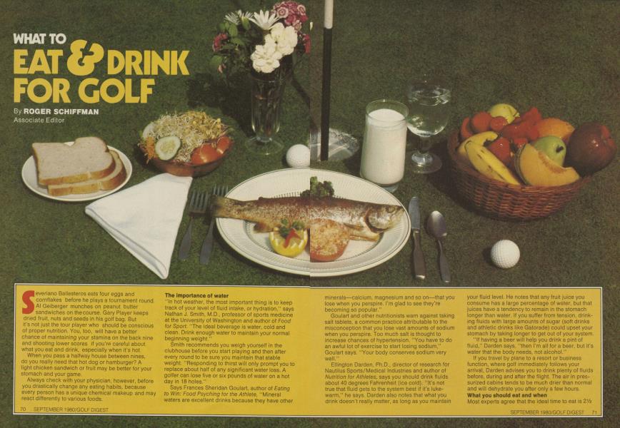 WHAT TO EAT AND DRINK FOR GOLF