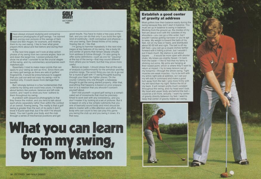 What you can learn from my swing, by Tom Watson