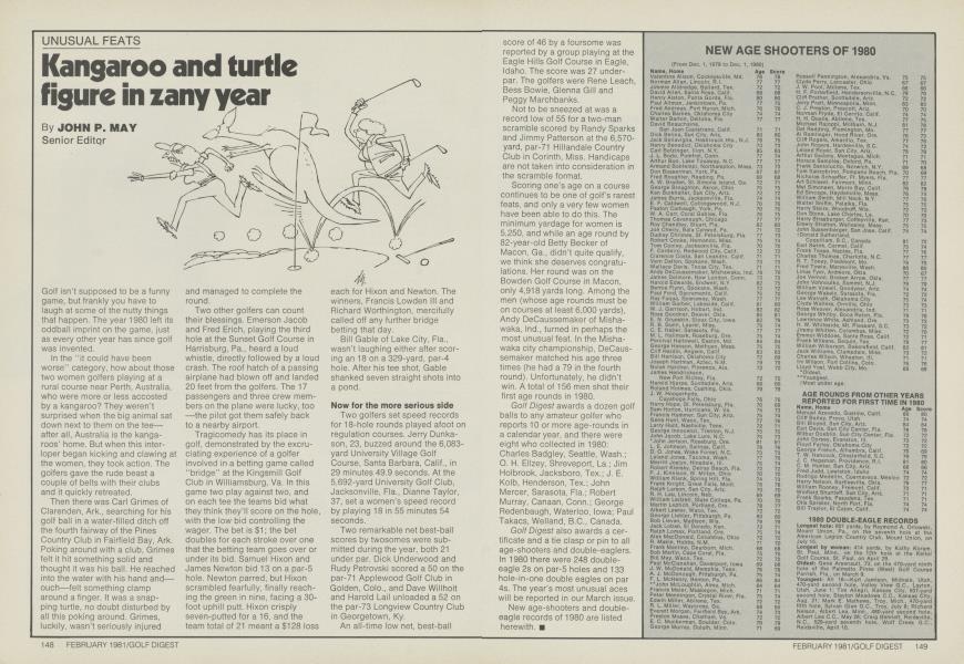 Kangaroo and turtle figure in zany year