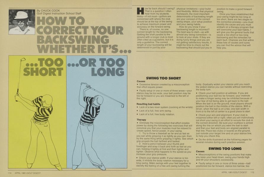 HOW TO CORRECT YOUR BACKSWING WHETHER IT'S...