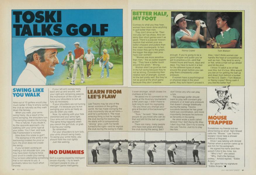 TOSKI TALKS GOLF