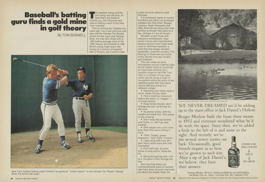 Baseball’s batting guru finds a gold mine in golf theory
