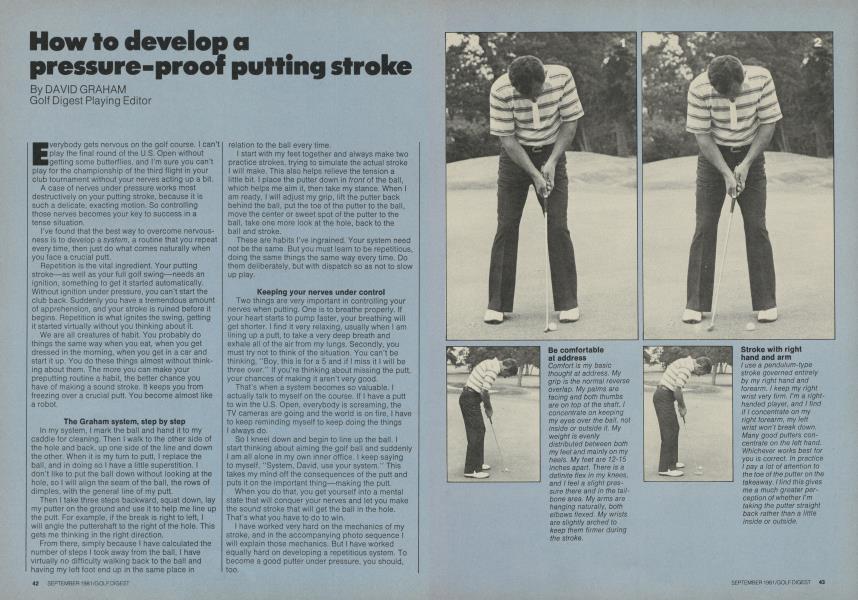 How to develop a pressure-proof putting stroke