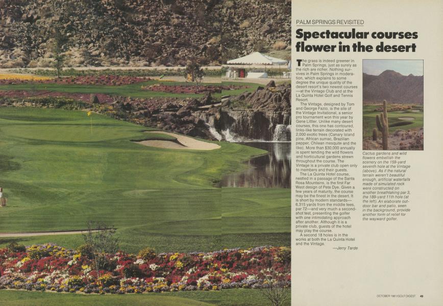 Spectacular courses flower in the desert