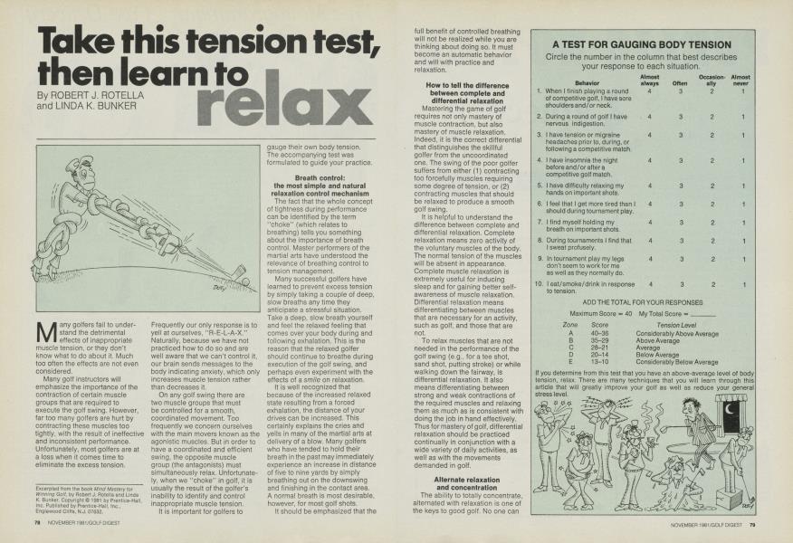 Take this tension test, then learn to relax
