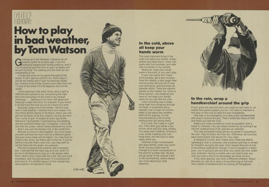 How to play in bad weather,