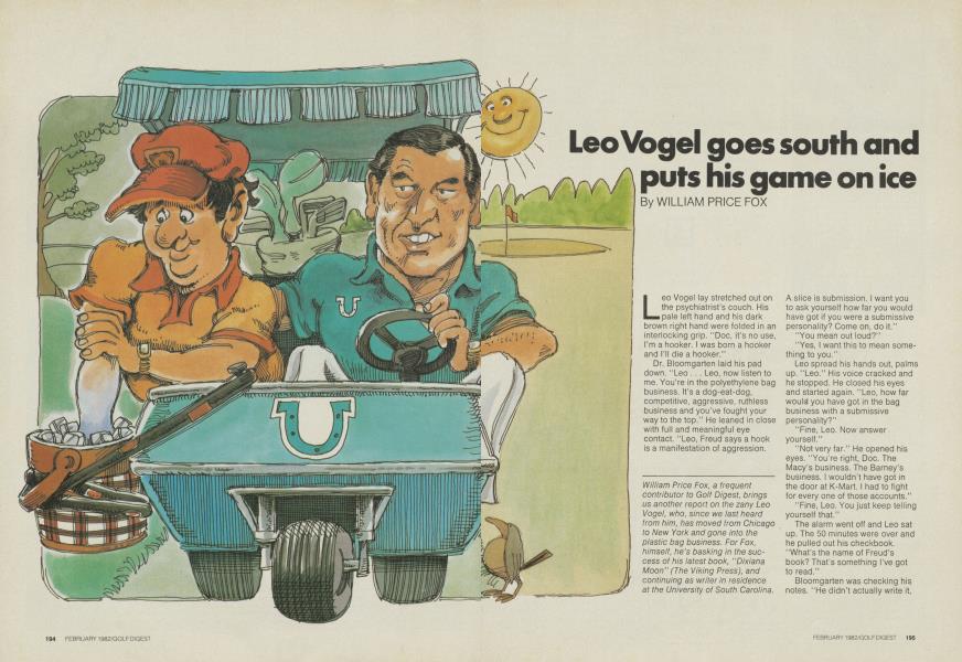 Leo Vogel goes south and puts his game on ice