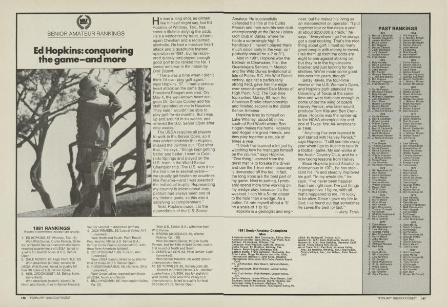 Ed Hopkins: conquering the game-and more