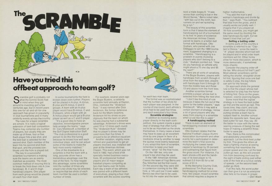 Have you tried this offbeat approach to team golf?