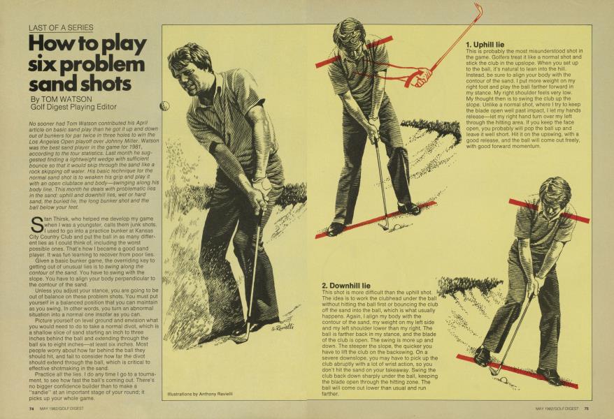 How to play six problem sand shots