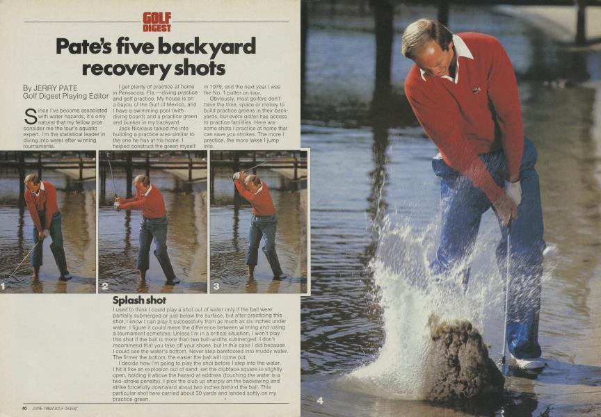 Pate’s five backyard recovery shots