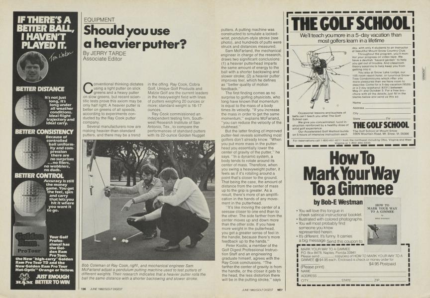 Should you use a heavier putter?