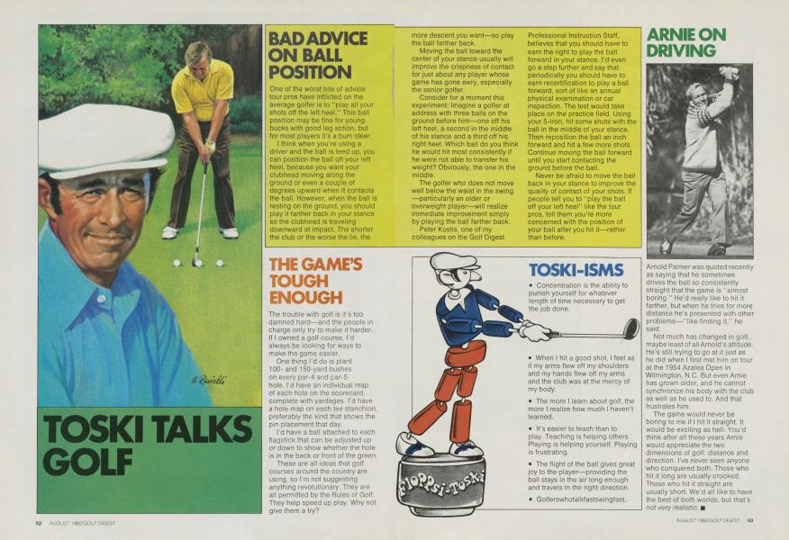 TOSKI TALKS GOLF