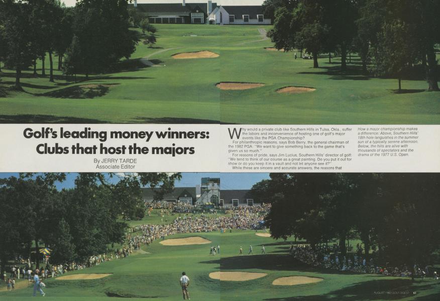Golf’s leading money winners: Clubs that host the majors