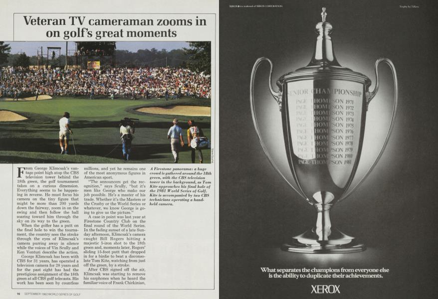 Veteran TV cameraman zooms in on golf’s great moments