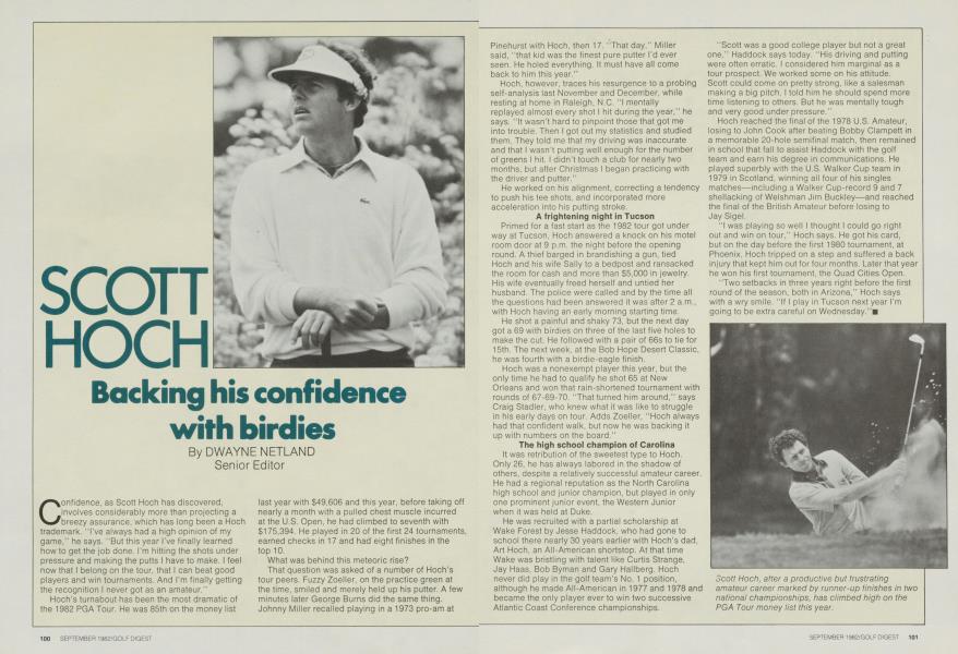 Backing his confidence with birdies