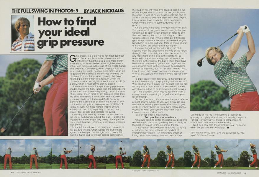 How to find your ideal grip pressure