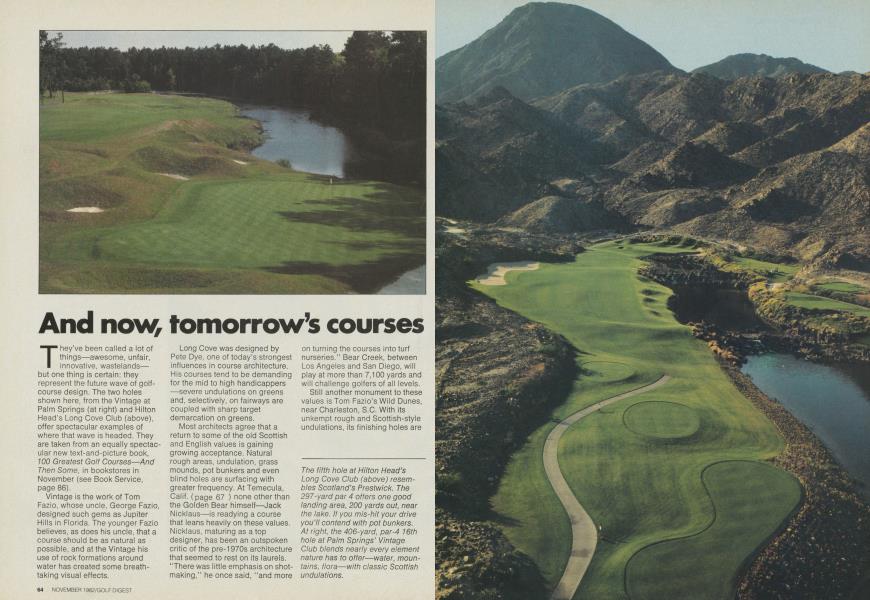 And now, tomorrow’s courses