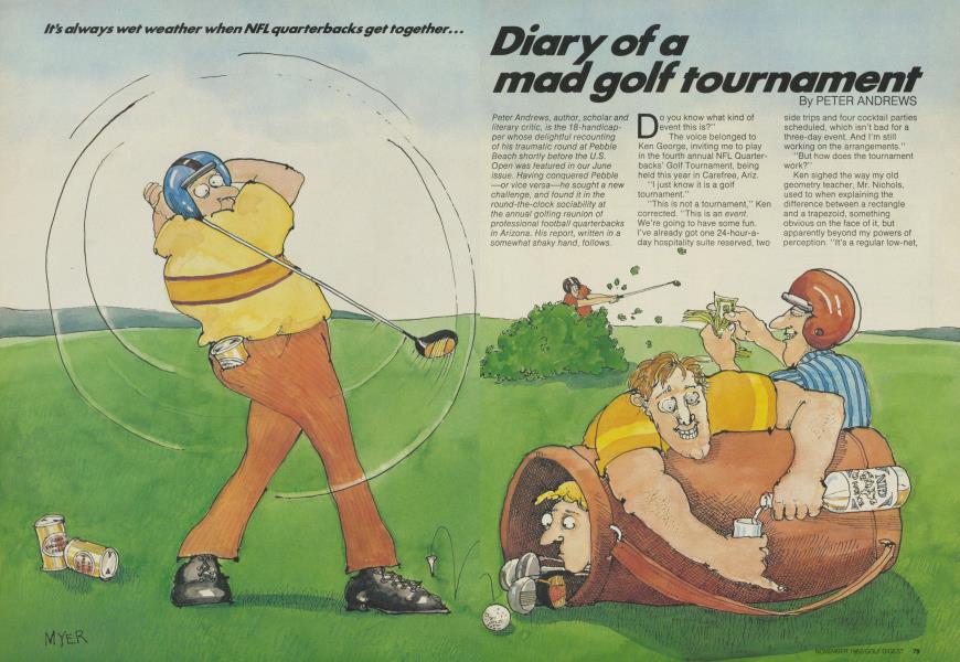 Diary of a mad golf tournament