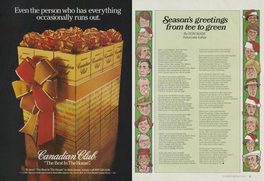 Season's greetings from tee to green