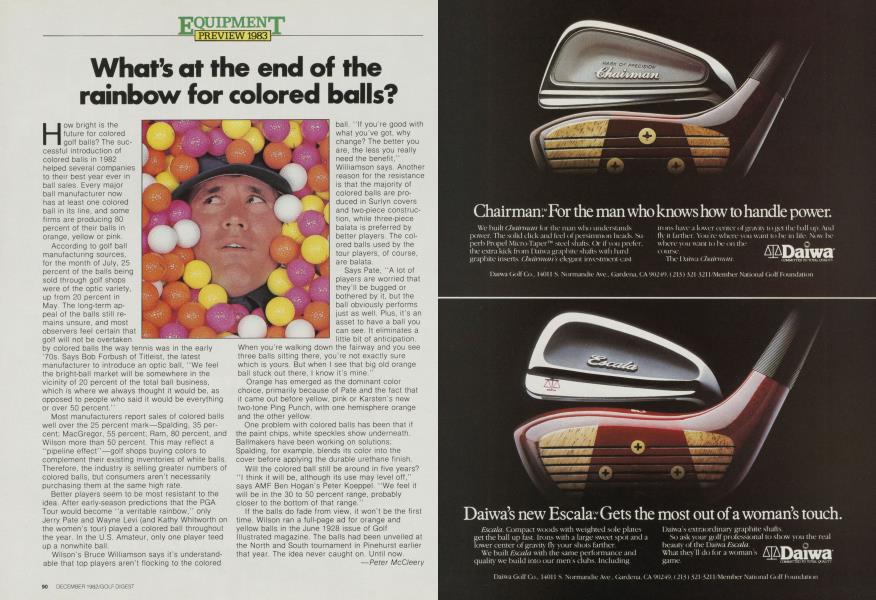What’s at the end of the rainbow for colored balls?