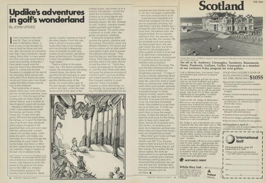 Updike’s adventures in golf’s wonderland