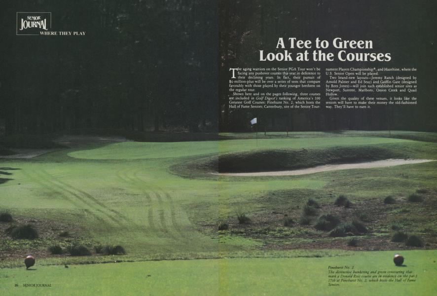 A Tee to Green Look at the Courses
