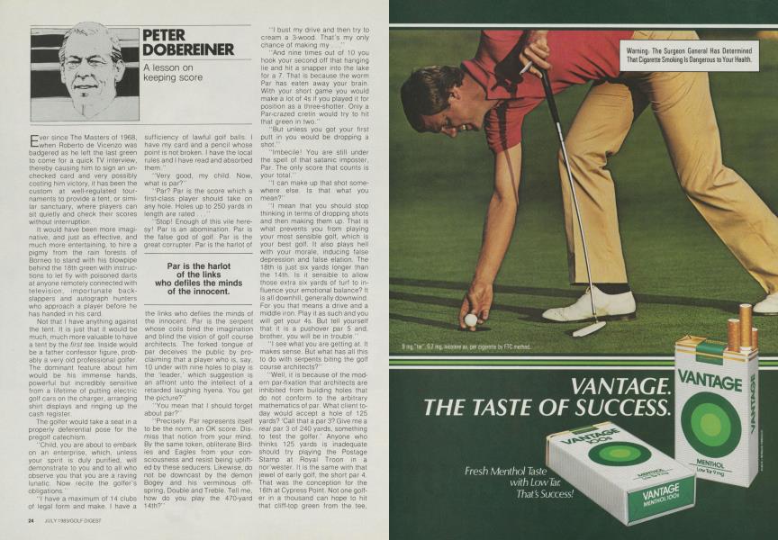 PETER DOBEREINER | Golf Digest | JULY 1983