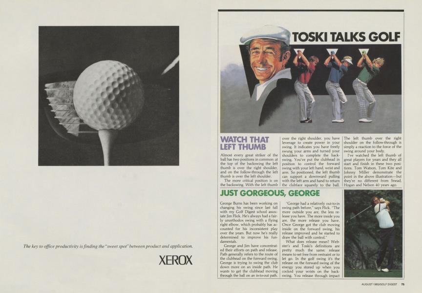 TOSKI TALKS GOLF