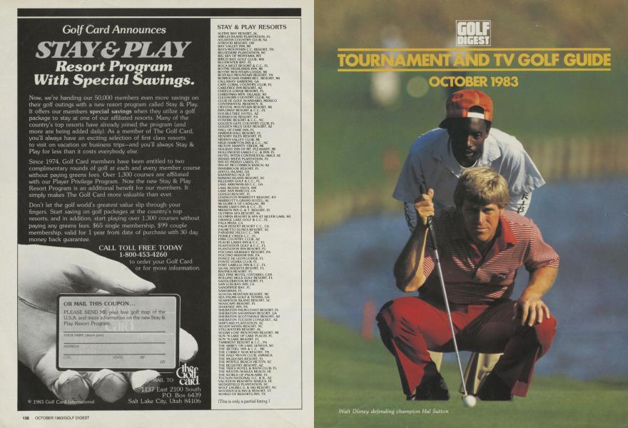 A workingman's tournament on a first-class course
