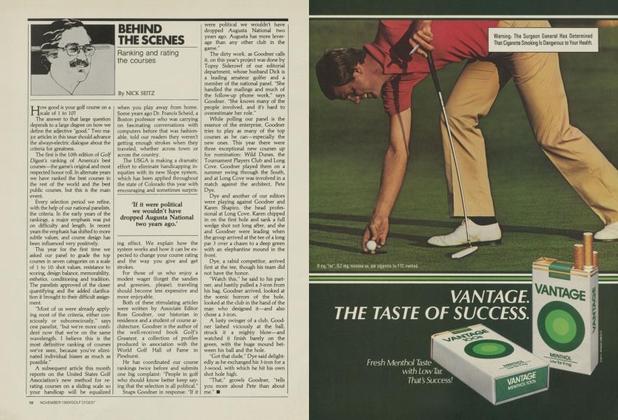 Ranking and rating the courses