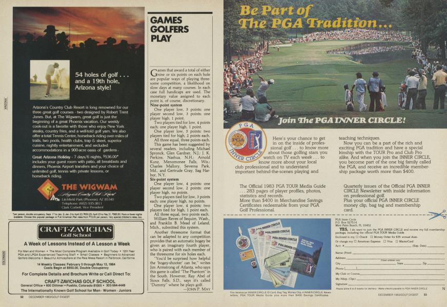 GAMES GOLFERS PLAY
