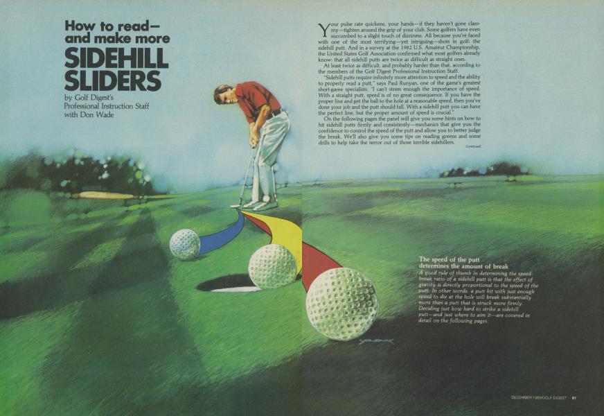 How to read— and make more SIDEHILL SLIDERS