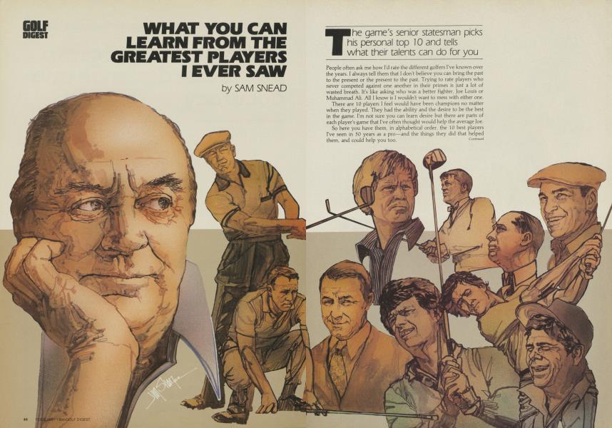 WHAT YOU CAN LEARN FROM THE GREATEST PLAYERS I EVER SAW