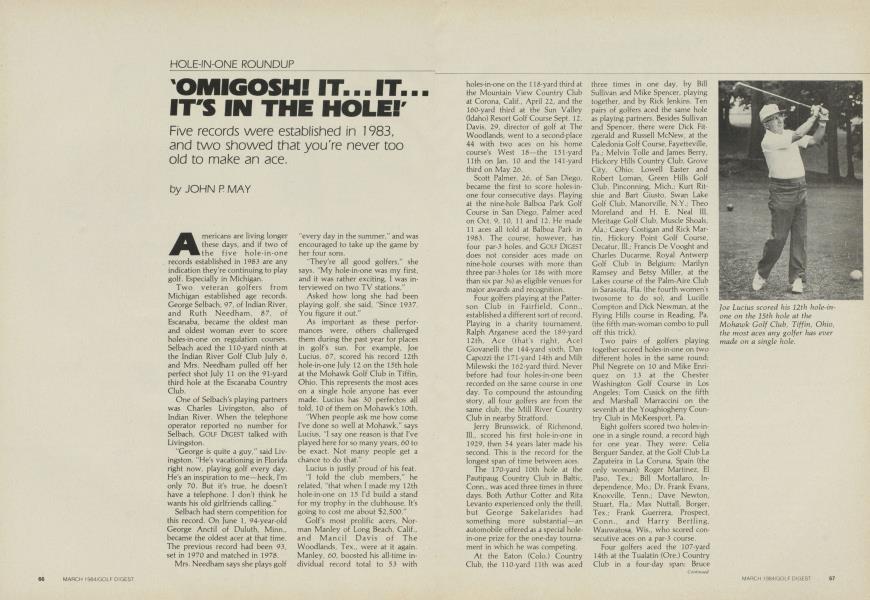 'OMIGOSH! IT...IT... IT'S IN THE HOLE!'