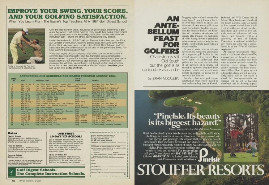 AN ANTEBELLUM FEAST FOR GOLFERS